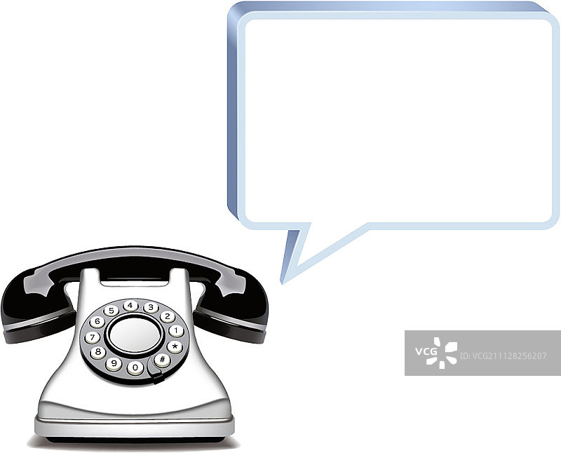 带语音气泡的电话图片素材