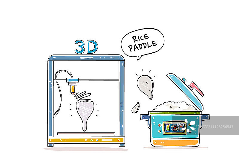 3D打印饭勺图片素材