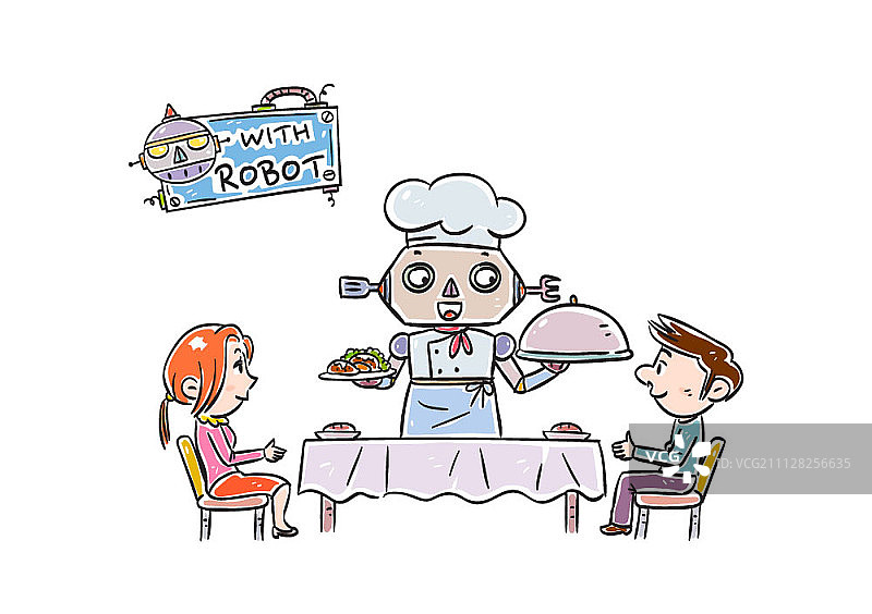 人与机器人图片素材