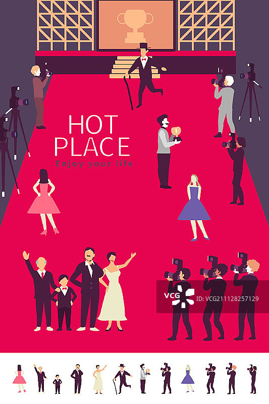 城市生活掠影图片素材