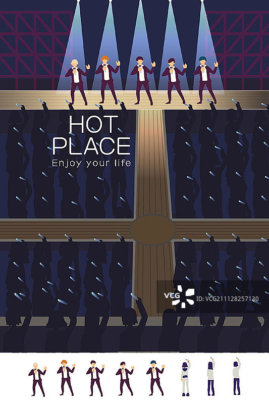 城市生活掠影图片素材