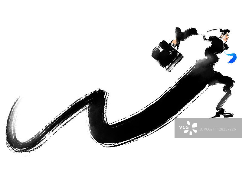 水墨画插图图片素材