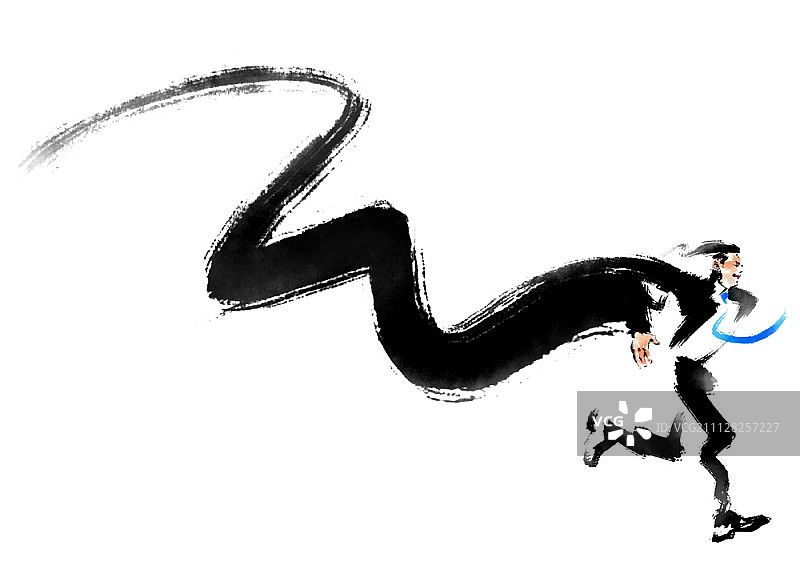 水墨画插图图片素材