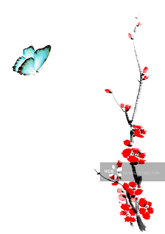 水墨画插图图片素材