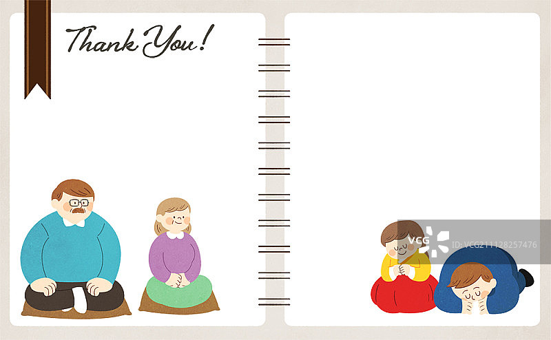 感恩插画图片素材