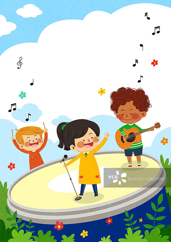 团结友爱插画图片素材