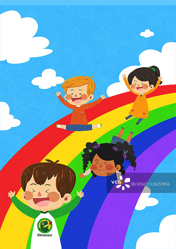 团结友爱插画图片素材