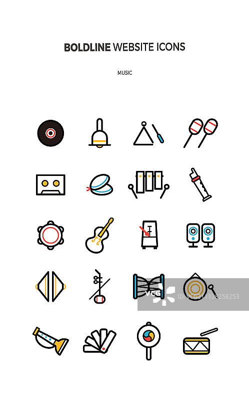 音乐图标集图片素材