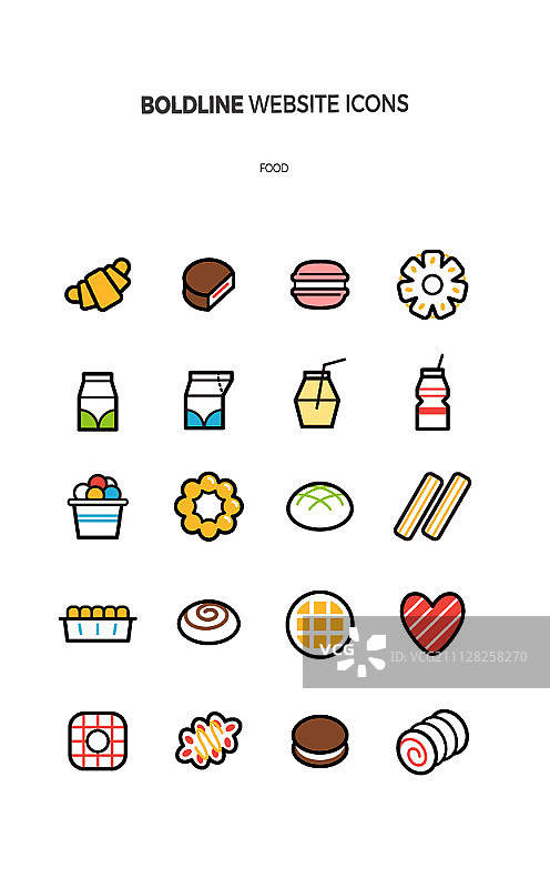 食物图标合集图片素材