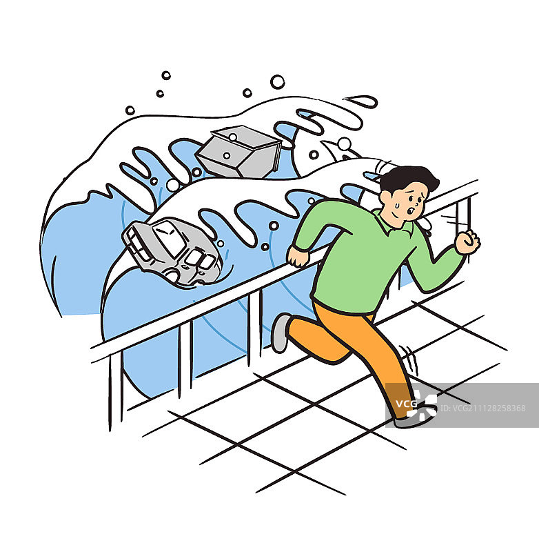 自然灾害插画图片素材