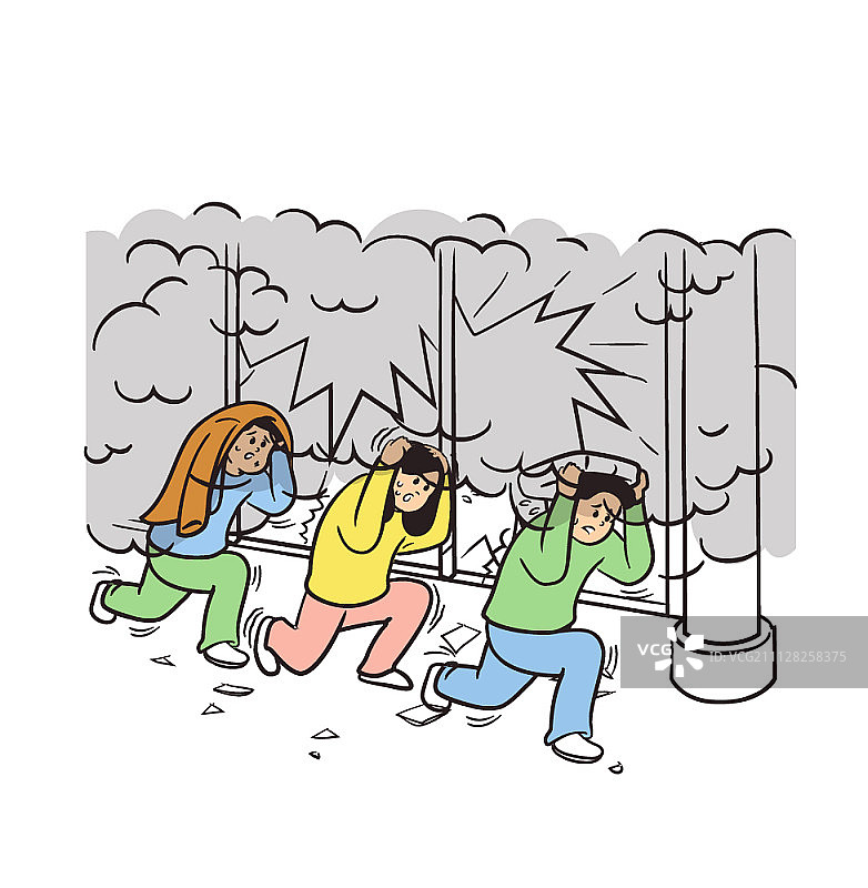 自然灾害插画图片素材