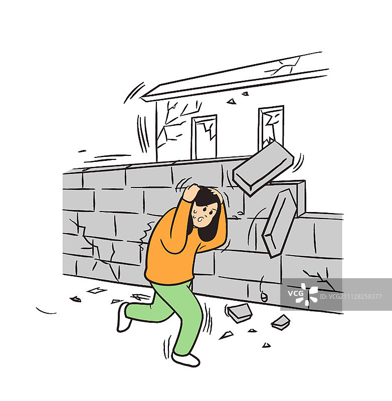 自然灾害插画图片素材