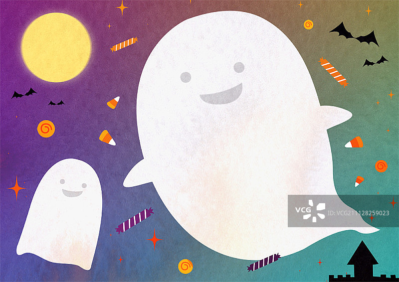 万圣节的插图图片素材