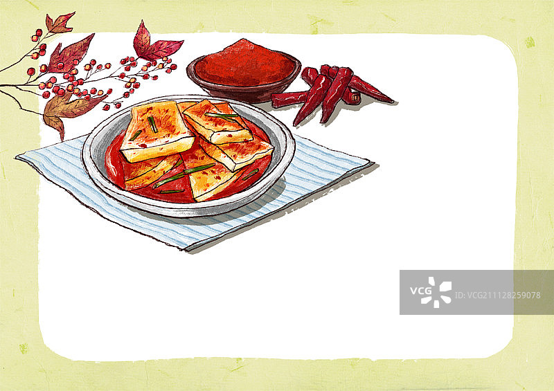 泡菜插画图片素材