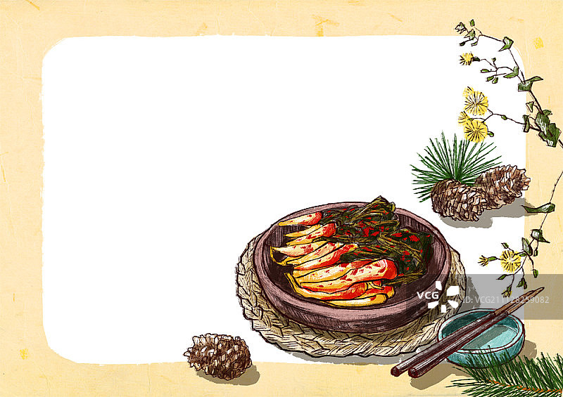泡菜插画图片素材