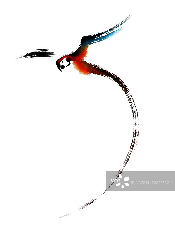 水墨画插图图片素材