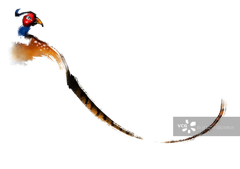 水墨画插图图片素材