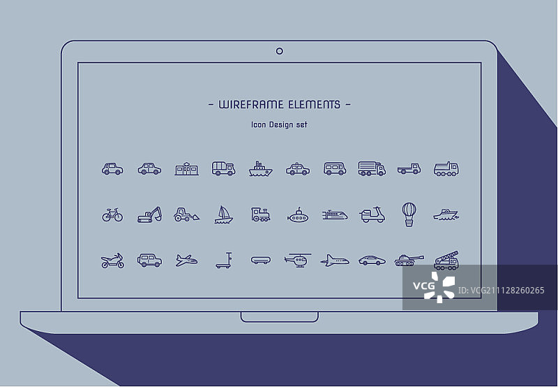 行图标设置图片素材