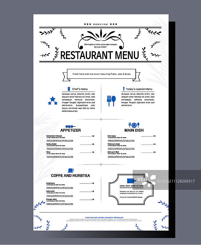 食品菜单排版图片素材