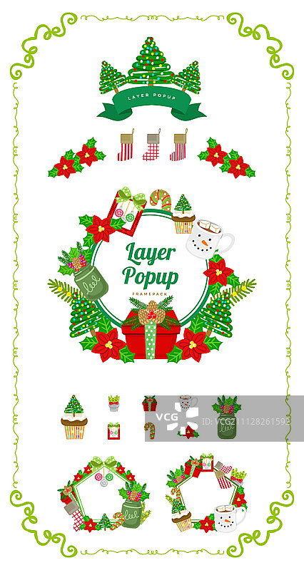 圣诞节标签和图标合集图片素材