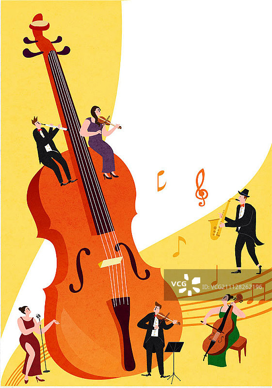 学校科目插画：音乐图片素材