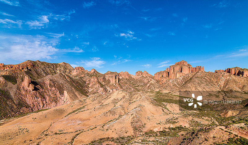 张掖冰沟丹霞图片素材
