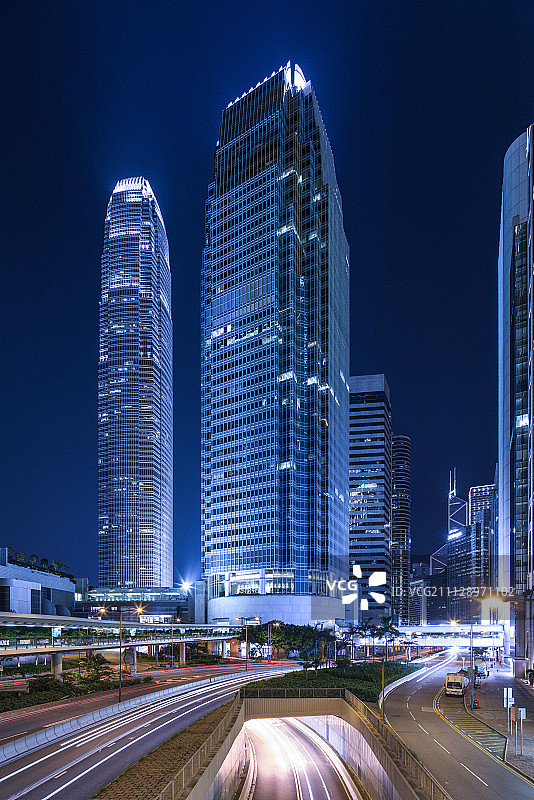 中环夜景图片素材