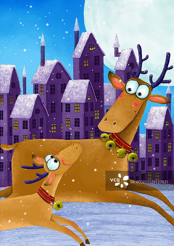 我们的圣诞节日来了图片素材