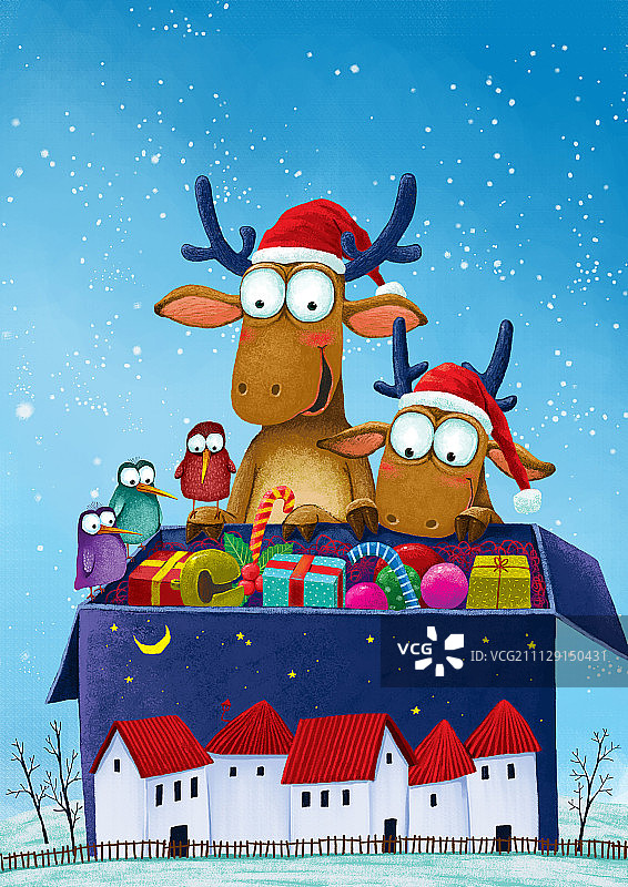 圣诞礼物-圣诞大礼包图片素材