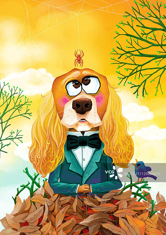 绅士狗图片素材