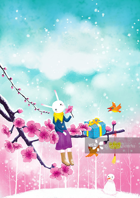 梅花香自苦寒来图片素材