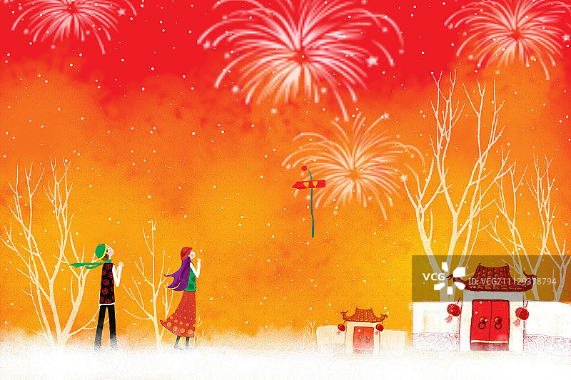 新年到过大年图片素材
