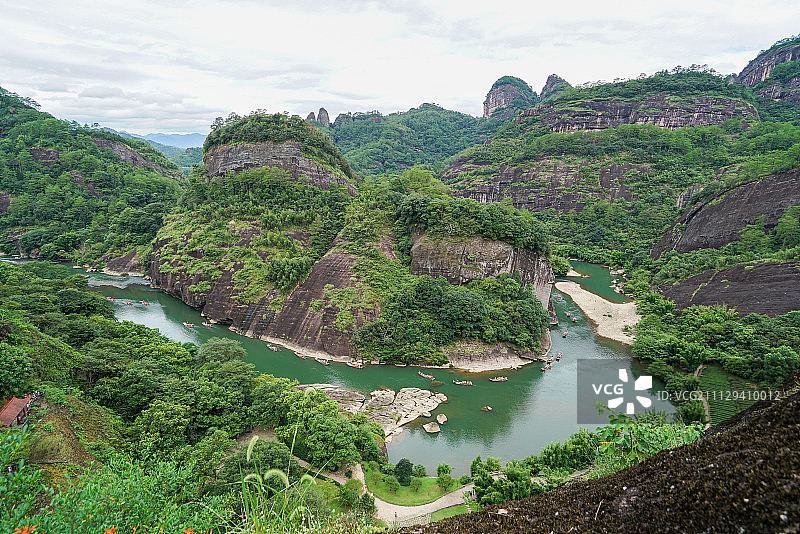 福建省南平武夷山风景区九曲溪图片素材