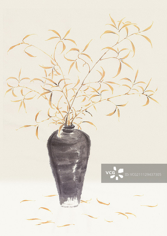 《一瓶一枝一春秋》图片素材