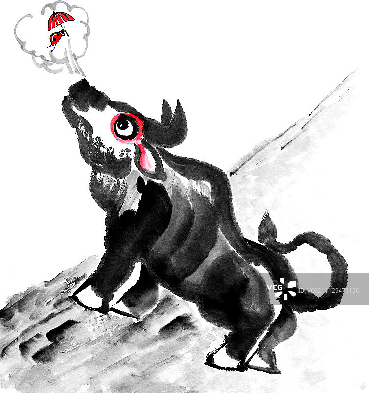 牛气冲天瓢虫飞舞图片素材