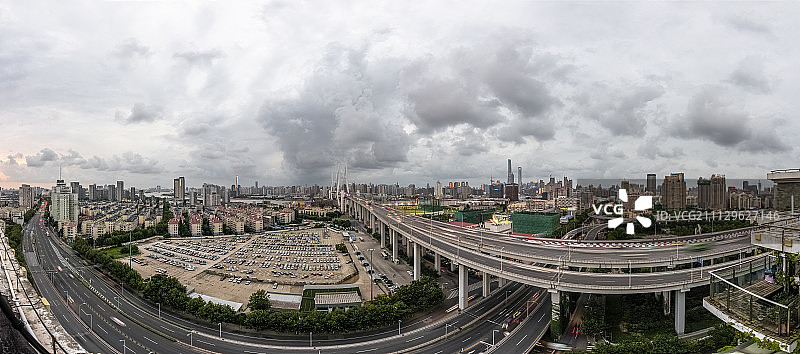 南浦大桥全景接片图片素材