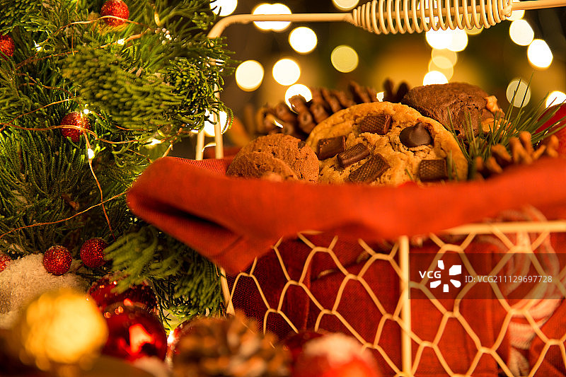 圣诞装饰和食物图片素材