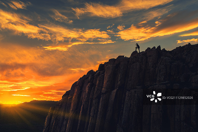 内蒙古石条山火山喷发遗迹图片素材