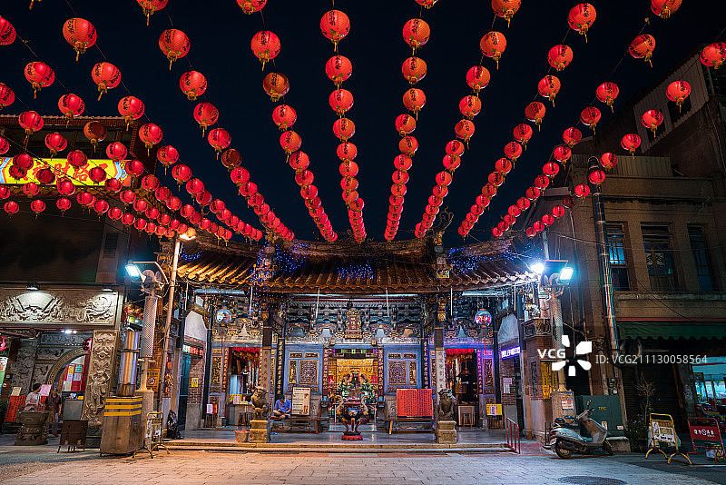 台湾鹿港小镇城隍庙图片素材