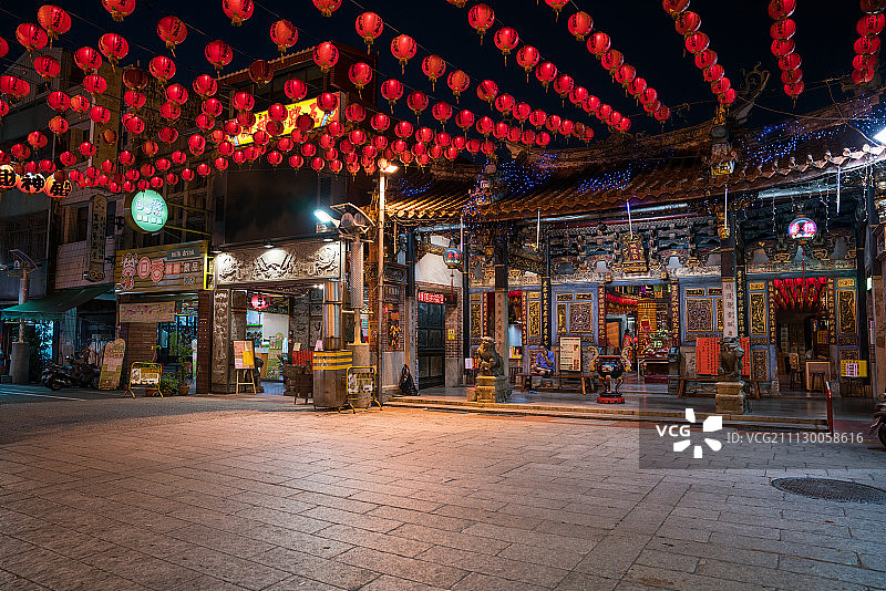 台湾鹿港小镇城隍庙图片素材