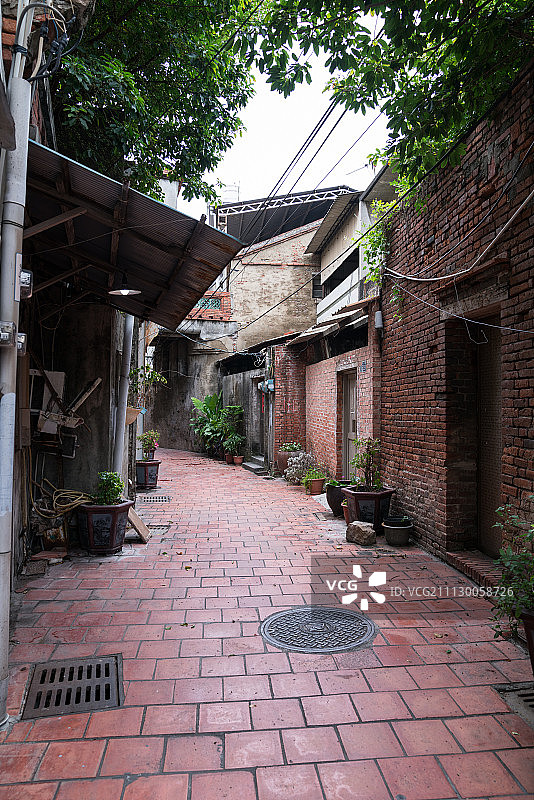 台湾鹿港小镇九曲巷图片素材
