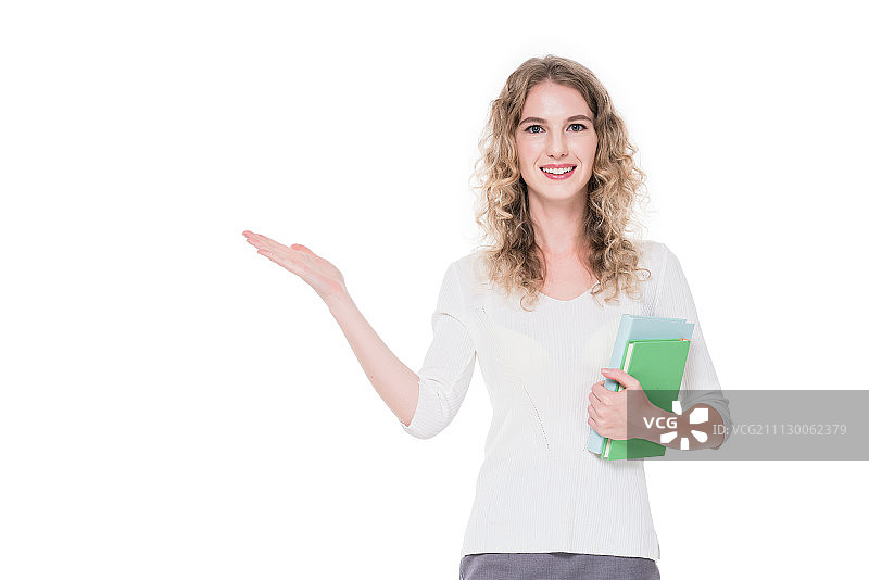 快乐的女外教图片素材