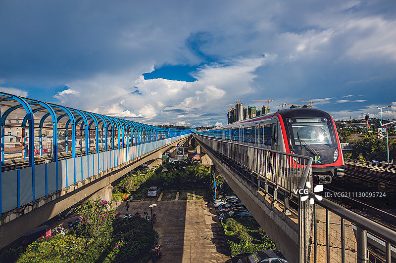 昆明轻轨图片素材