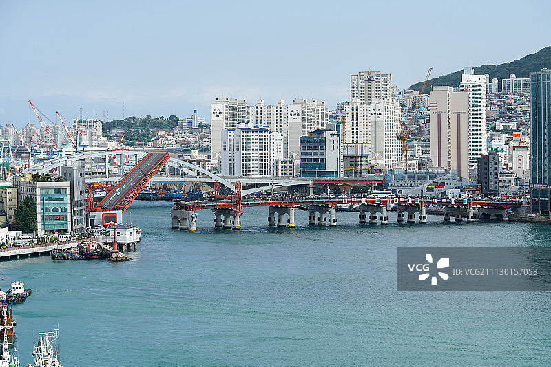 韩国釜山港图片素材