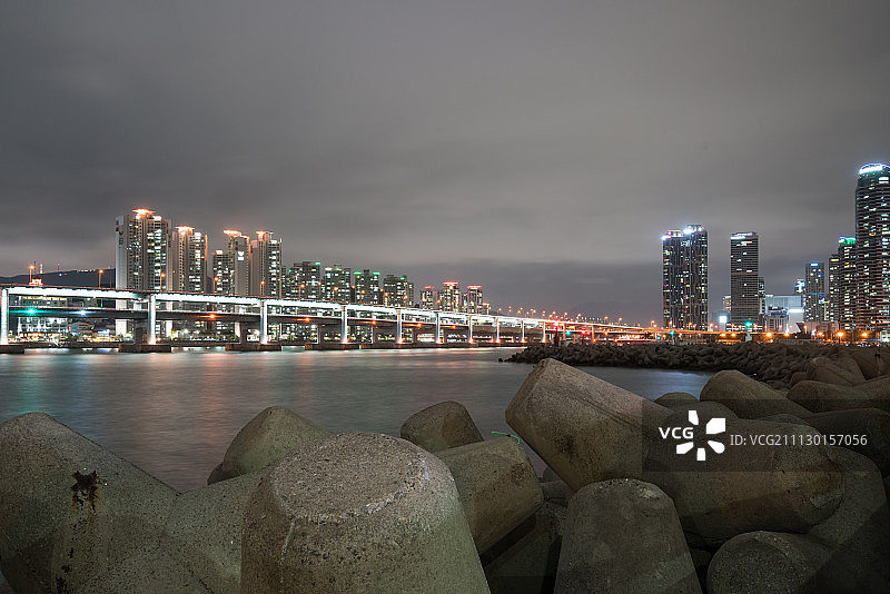韩国釜山广安桥图片素材