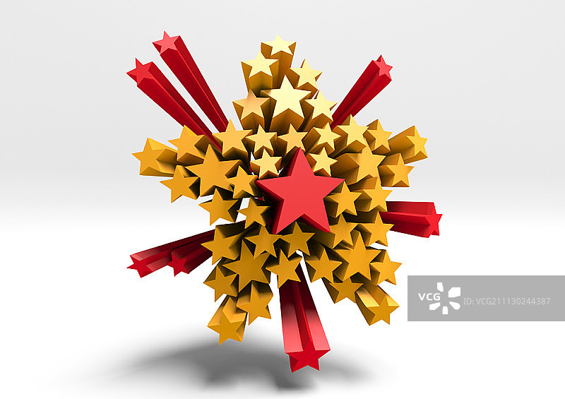 星星的3D图形设计图片素材