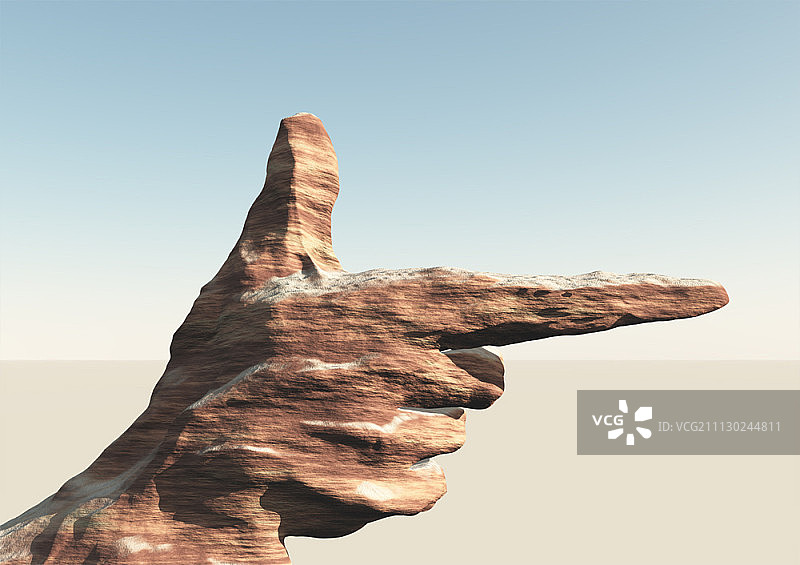 手中形状的石头图片素材