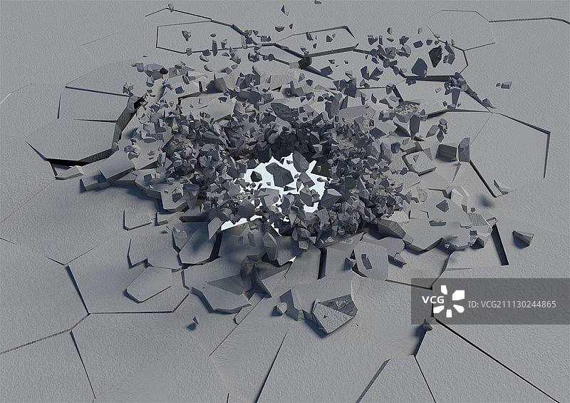 开裂的墙壁图片素材