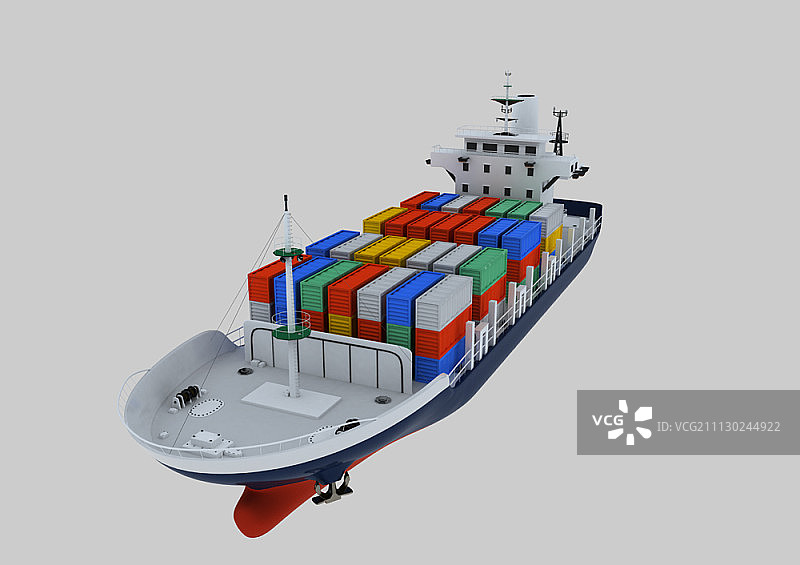 货船上的集装箱图片素材