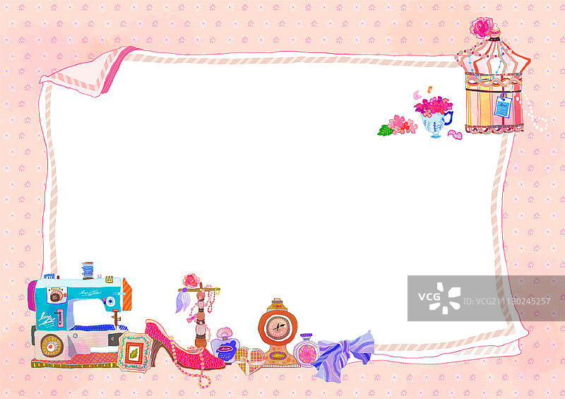 带插图的边框图片素材